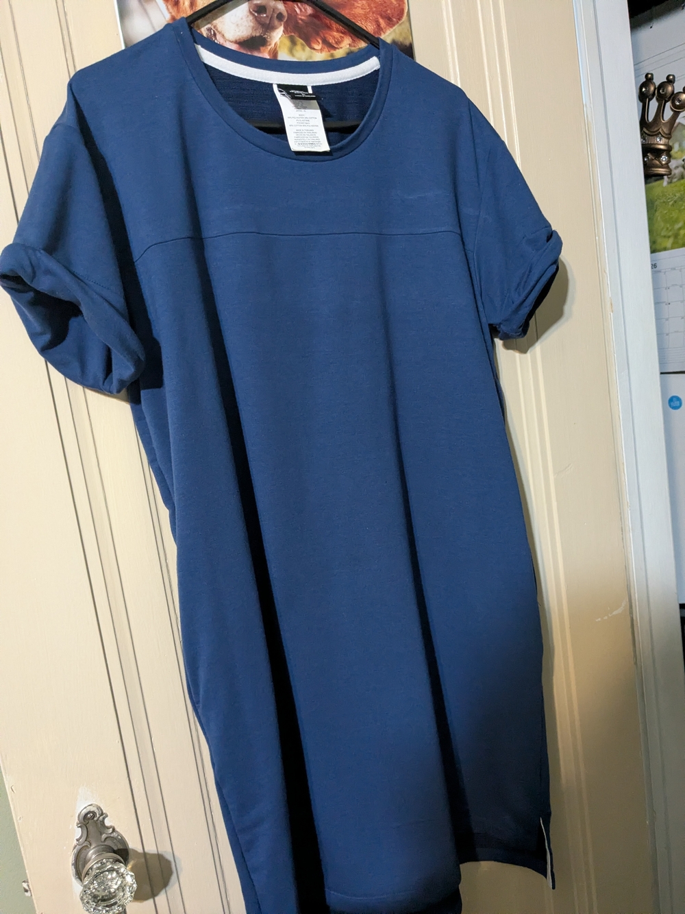 New Balance Navy and White Crew Neck  Tee Dress